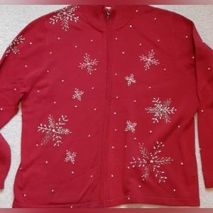 Vintage Snowflake Christmas Sweater